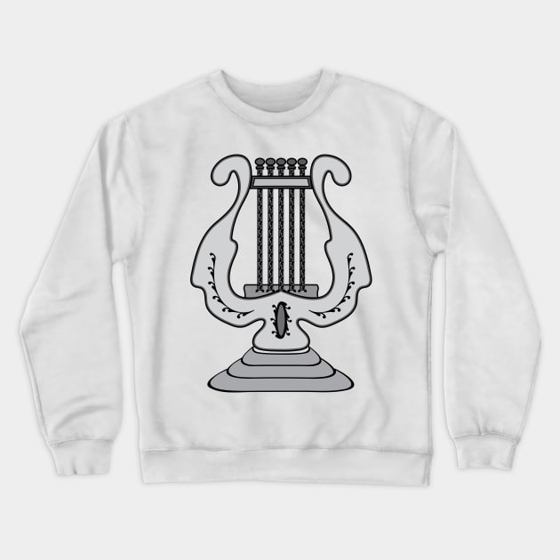 Masonic symbol of Lyre of the Organist for Blue Lodge Freemasonry Crewneck Sweatshirt by NxtArt